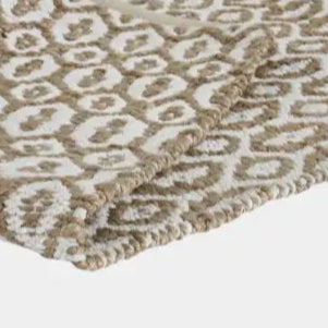 Tapis à motifs géométriques blanc, TAO - 160 x 230