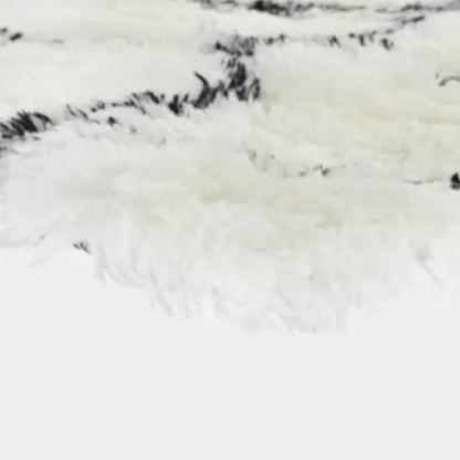 Tapis blanc à losanges noirs, THALIA S - 120 x 180