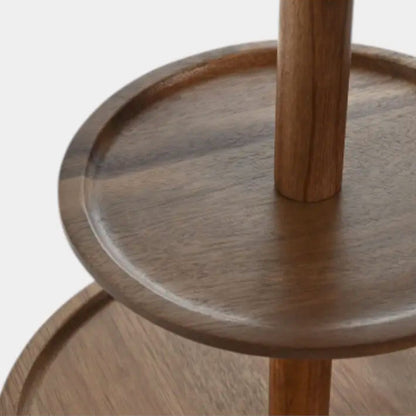 Plateau double niveau en bois d'acacia KAREN