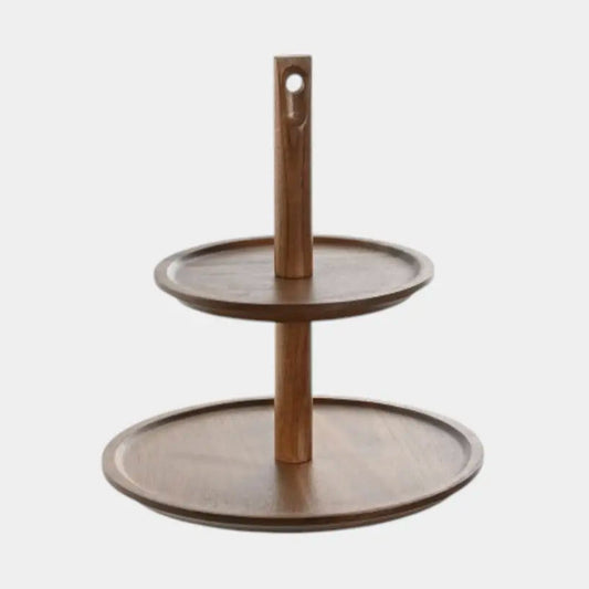 Plateau double niveau en bois d'acacia KAREN