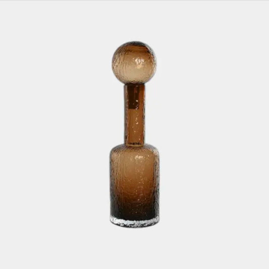 Bouteille décorative en verre fumé marron VICTOIRE S
