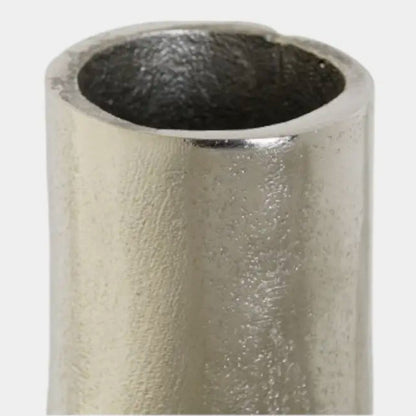 Vase argenté organique VORTEX