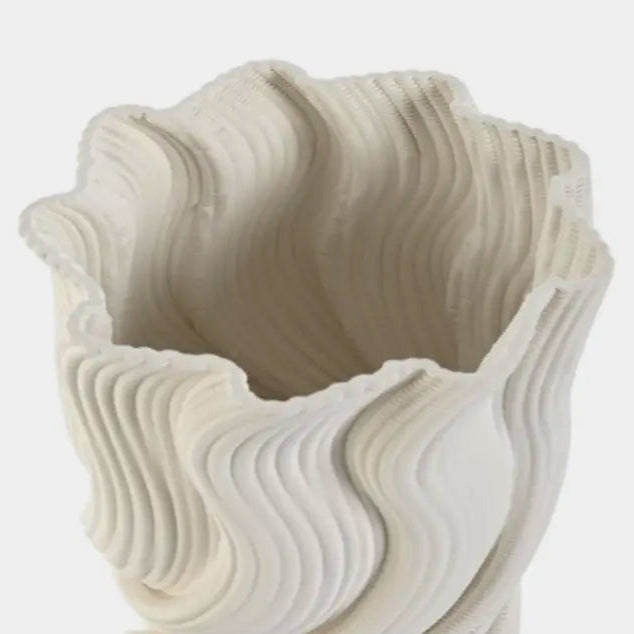 Vase en grès drapé VALEA