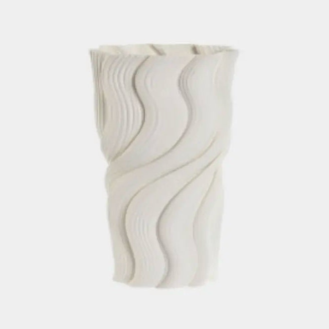 Vase en grès drapé VALEA