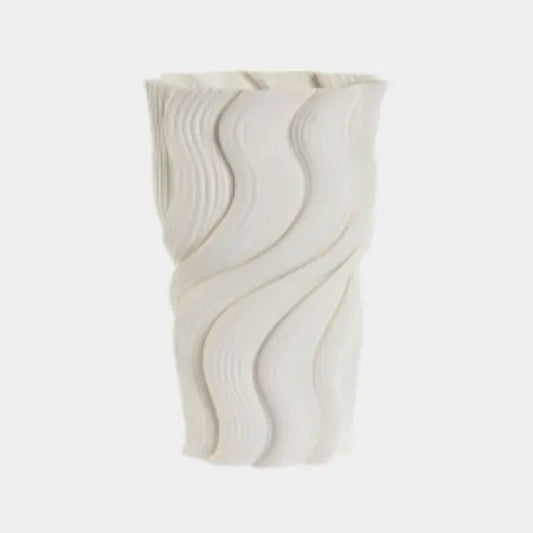 Vase en grès drapé VALEA