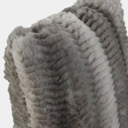 Coussin en fourrure grise COLOGNE