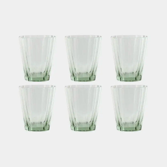 Set de verres vert GARANCE (6 unités)