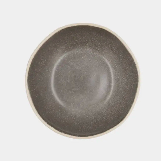 Assiette creuse taupe Apoline (6 Unités)