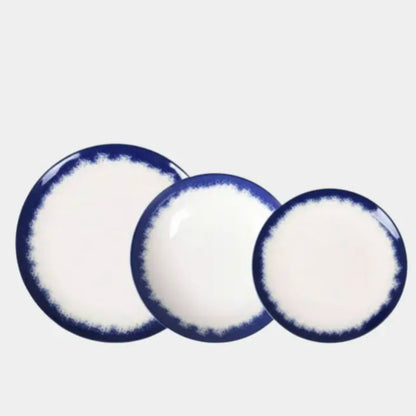 Service de vaisselle bleu ABY - 12 Pièces