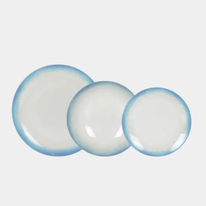 Service de vaisselle turquoise ABY - 12 Pièces