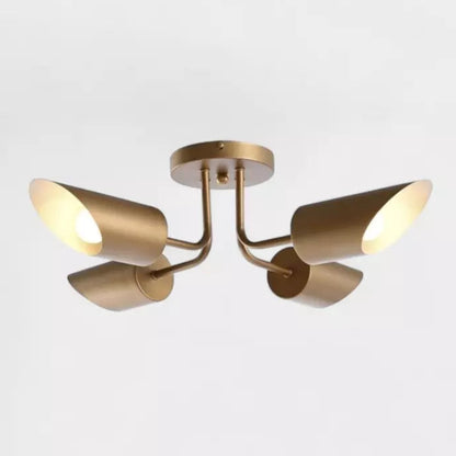 Suspension dorée 4 spots orientables AMARA