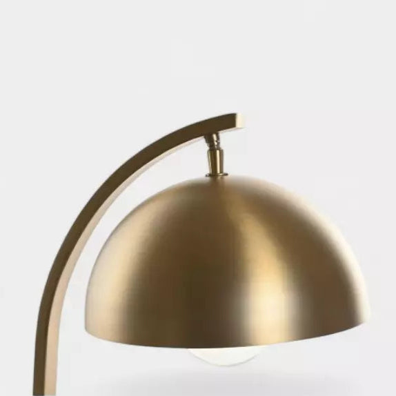 Lampe de bureau en métal doré brossé LÉON