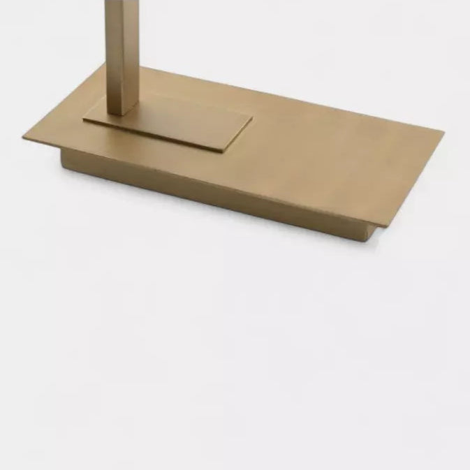 Lampe de bureau en métal doré brossé LÉON
