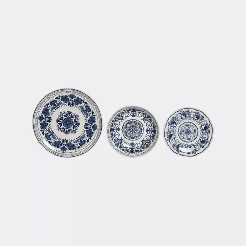 Service d’assiettes en porcelaine méditerranéennes