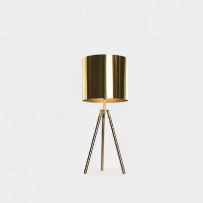 Lampe dorée sur trépied OLONNE