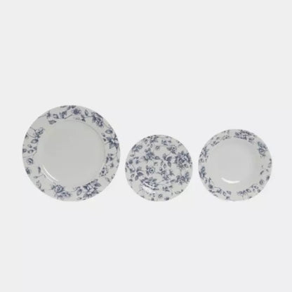 Service de vaisselle porcelaine florale EDELIS
