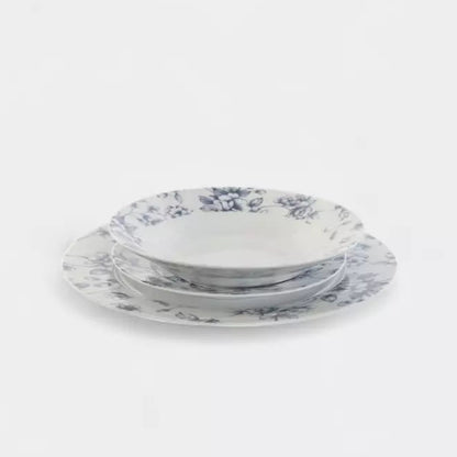Service de vaisselle porcelaine florale EDELIS