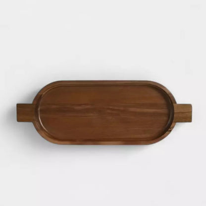 Plateau en bois d’acacia avec poignée SIENNA