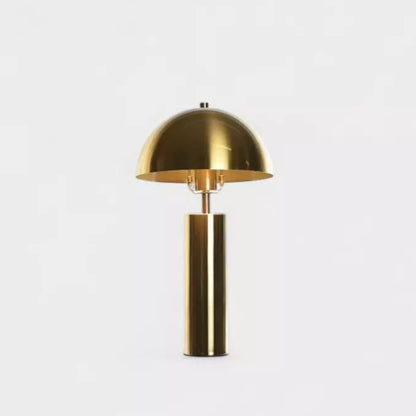 Lampe de bureau dorée en métal NOOR