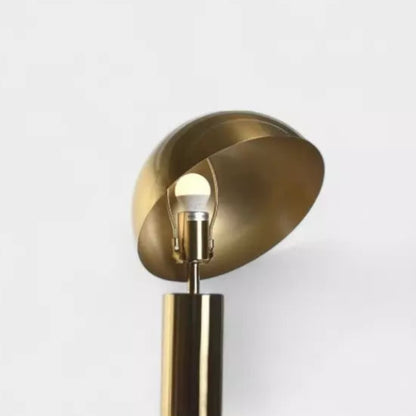 Lampe de bureau dorée en métal NOOR