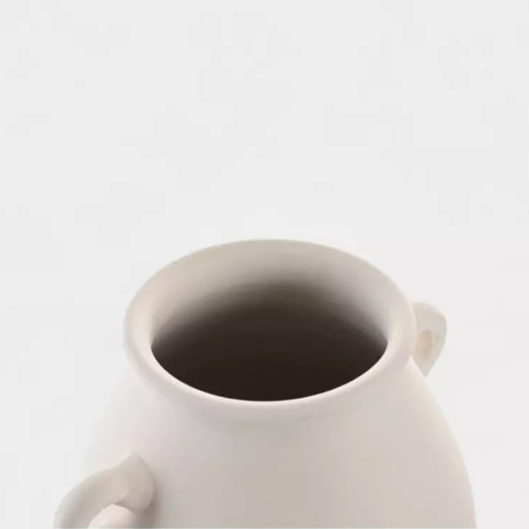 Vase en terre cuite beige MIRA
