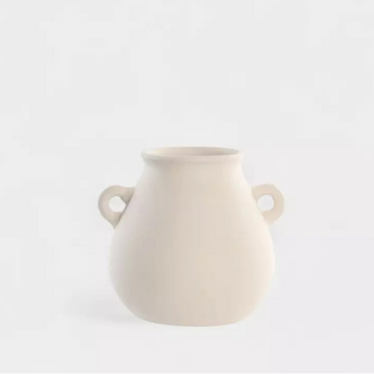 Vase en terre cuite beige MIRA