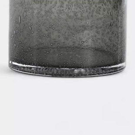 Vase en verre vert bullé SÉRÉNITÉ