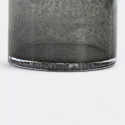 Vase en verre vert bullé SÉRÉNITÉ