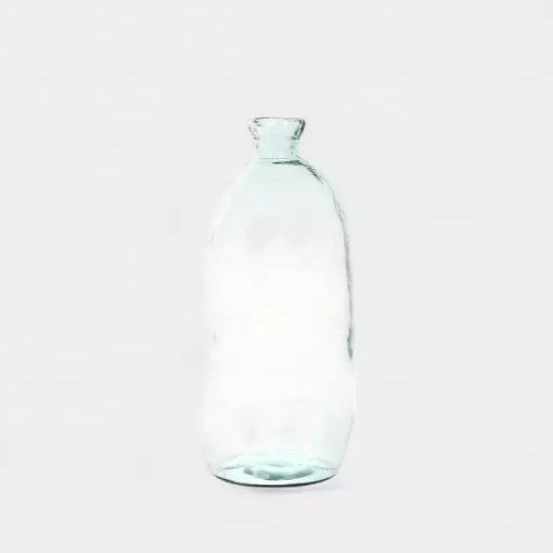 Vase dame jeanne en verre recyclé transparent Alto Mare