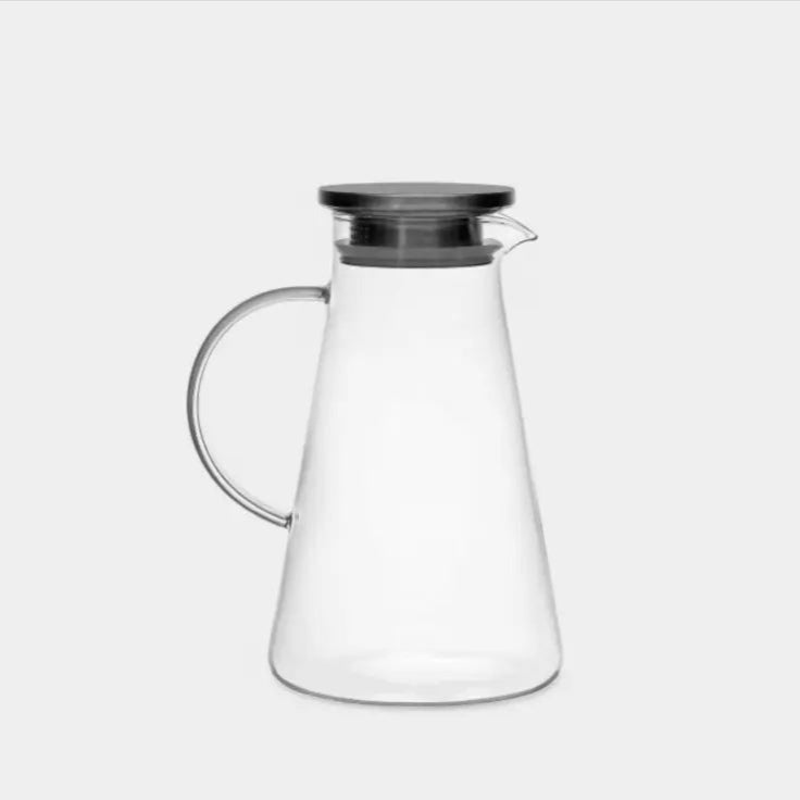 Pichet en verre et acier KNOX
