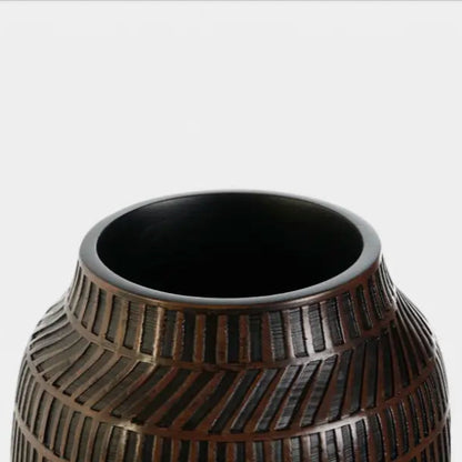 Vase marron et noir VESNA