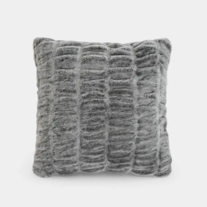 Coussin fourrure gris CARLA