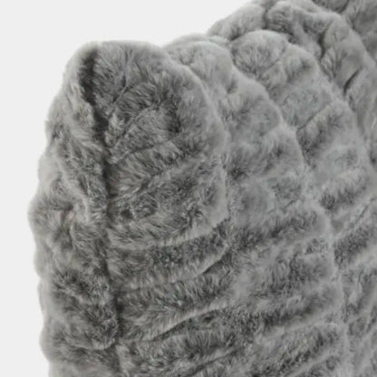 Coussin fourrure gris CARLA