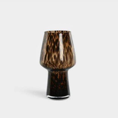 Vase tacheté marron et noir VALKYRIE
