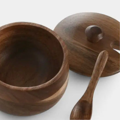 Sucrier en bois d'acacia KAO