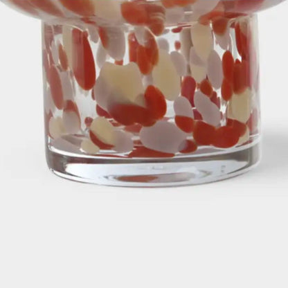 Vase tacheté en verre et saumon VINNIE
