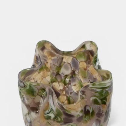 Vase moucheté brun VAST XS