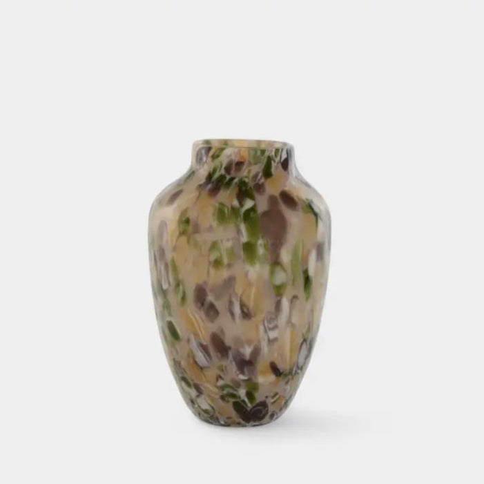 Vase moucheté brun VAST S