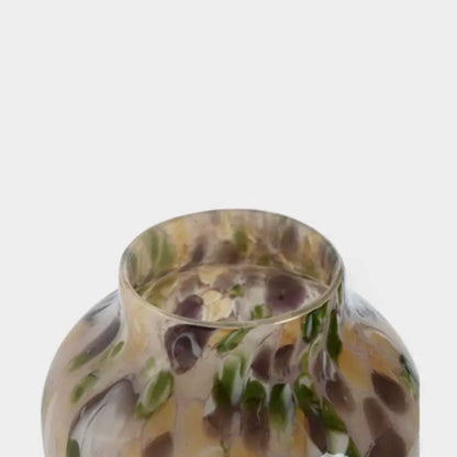 Vase moucheté brun VAST S