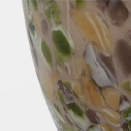 Vase moucheté brun VAST S
