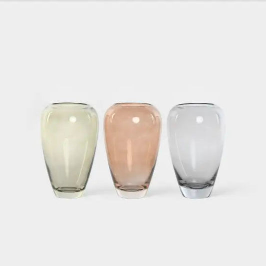 Trio de vases en verre coloré VALTOR