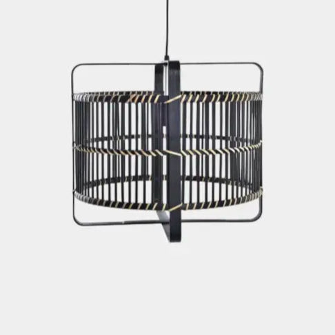 Suspension en bambou noire LUBIE