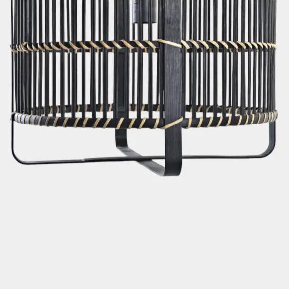 Suspension en bambou noire LUBIE