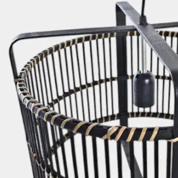 Suspension en bambou noire LUBIE