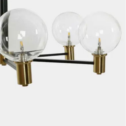 Suspension moderne en verre et métal LESLIE