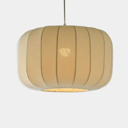 Suspension en tissu et métal blanc LITCHI