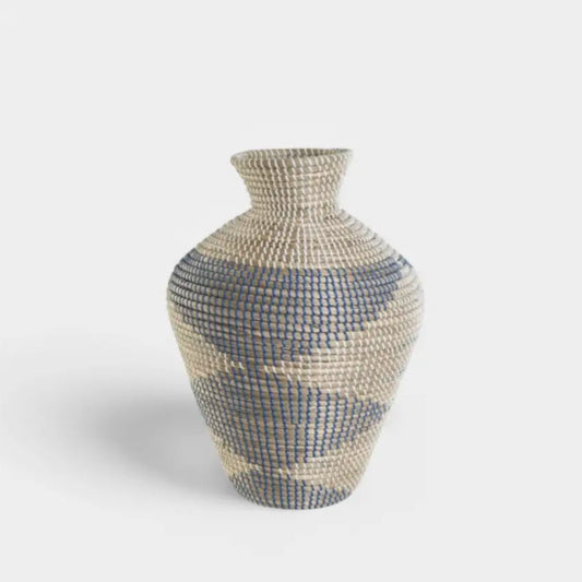 Vase en fibre tressée méditerranéen VELAGGIO S