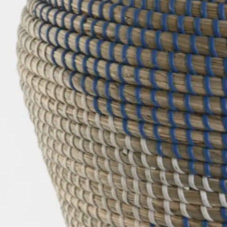 Vase en fibre tressée méditerranéen VELAGGIO S