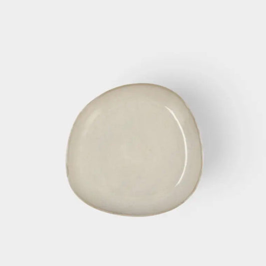 Set de 6 assiettes creuses en céramique crème ANNIE