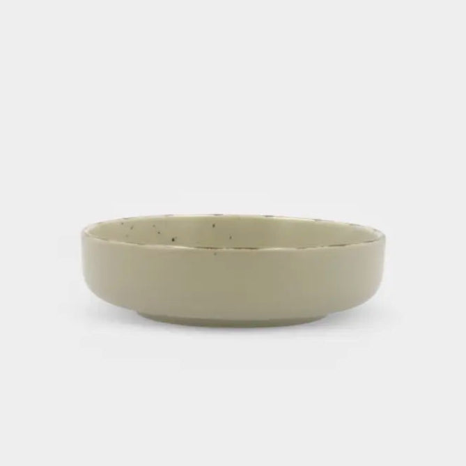 Set de 6 assiettes creuses en céramique vert ALBA